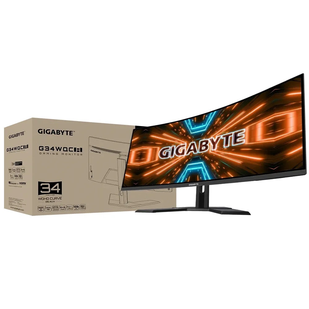 Giga-byte G34WQC A 34" VA 1500R
21: 9 144Hz Pc Gaming Monitor